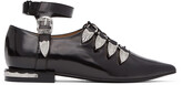 Thumbnail for your product : Toga Pulla Black Gillie Ankle Strap Oxfords