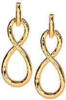 Thumbnail for your product : Kenneth Jay Lane Vogue Australia/October 2018 - Polished Gold Figure 8 Loop Pierced Earrings