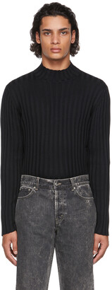 Séfr BLACK sweater S Séfr Black Jay Mock Neck Sweater - ShopStyle