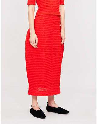 Jil Sander Textured knitted skirt