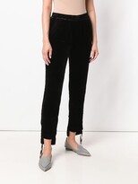 Thumbnail for your product : Gold Hawk Gathered Sides Cropped Trousers