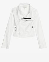 Thumbnail for your product : Georgie Exclusive Perforated Faux Leather Moto Jacket