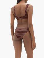 Thumbnail for your product : Solid & Striped The Elle Ribbed Bikini Briefs - Womens - Black Red