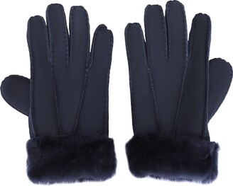 Mosa Womens Winter Sheepskin Fold Back Cuff Gloves