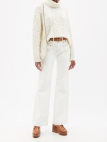 Thumbnail for your product : Nili Lotan Brittany Wide-leg Jeans - Cream