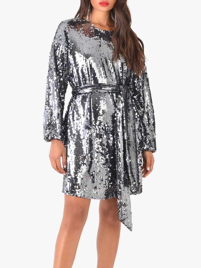 Ro&Zo Gunmetal Dress, Gunmetal ShopStyle