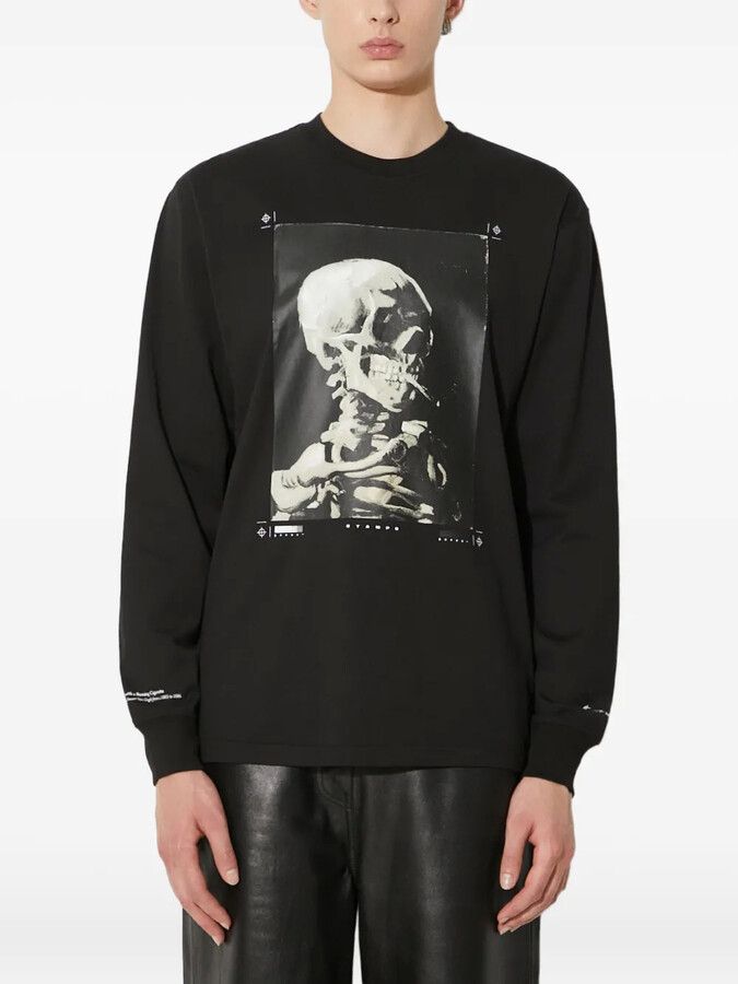 Stampd skull-print long-sleeve T-shirt
