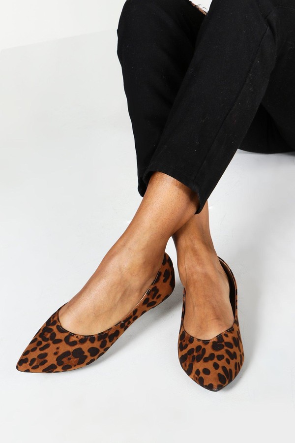 wide width leopard shoes