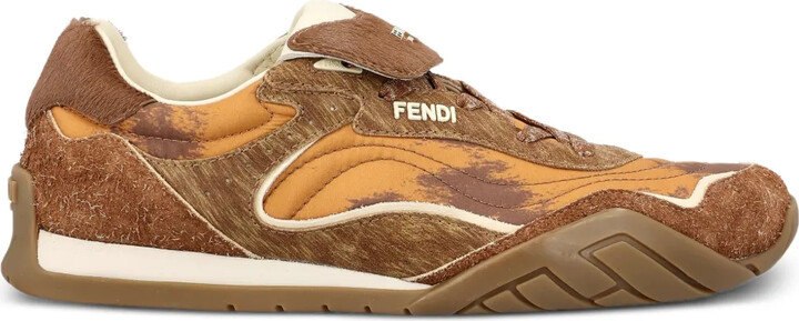 Fendi Wave Pulse lace-up sneakers