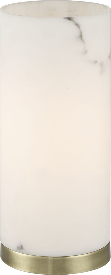 360 Lighting Renier 14" High Faux Alabaster Accent Table Lamp