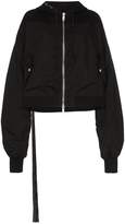 Thumbnail for your product : Unravel Project logo embroidered hoodie bomber jacket