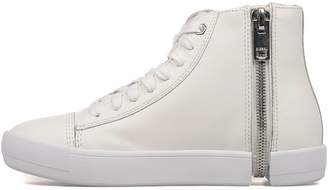 Diesel White Nentish Leather High-top Sneakers