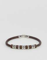Thumbnail for your product : Seven London Brown Bead & Leather Bracelet