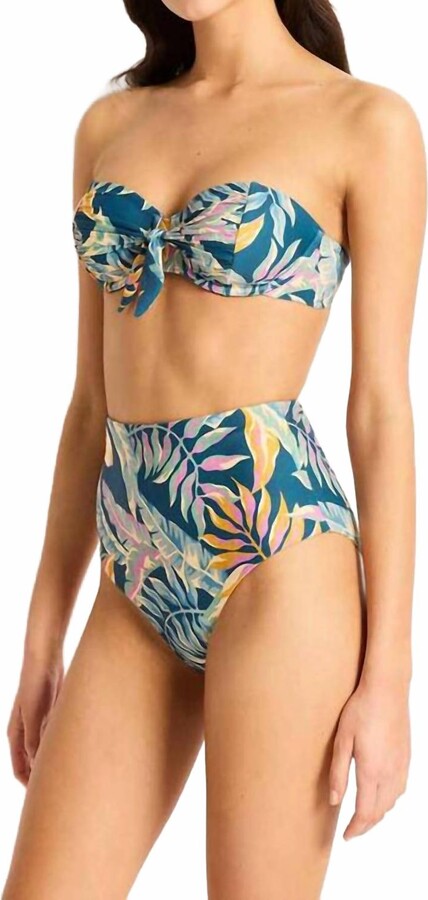 Monte & Lou Women's Balconette Top In Huahine