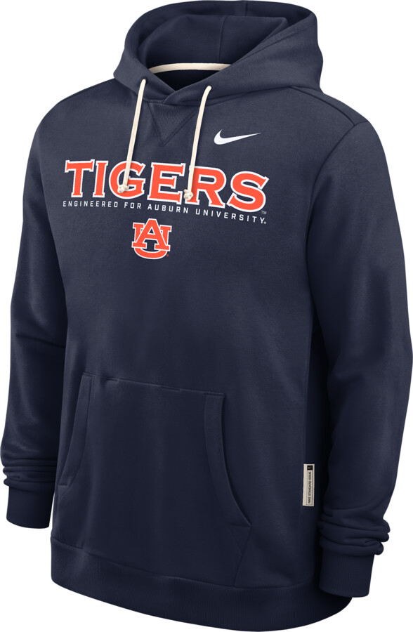 Auburn Sideline Nike Men's Dri-FIT College Pullover Hoodie in Blue | 03AZ41SAUN-HSY