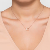 Thumbnail for your product : Latelita Diamond Initial Letter Pendant Necklace Silver H