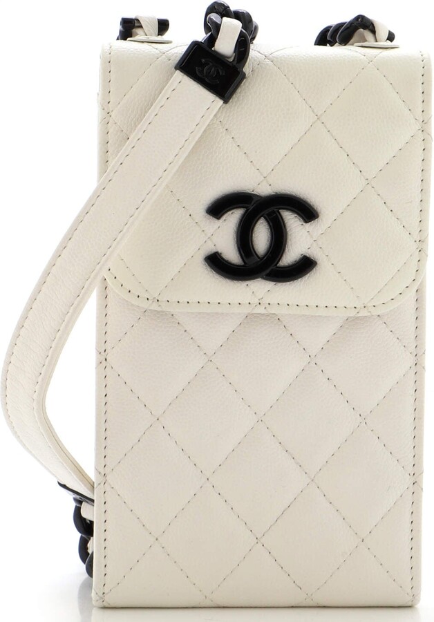 Chanel Phone Holder Crossbody Bag Quilted Lambskin - ShopStyle