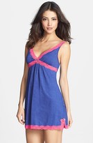 Thumbnail for your product : Kensie 'Whitney' Lace Trim Micro Jersey Chemise