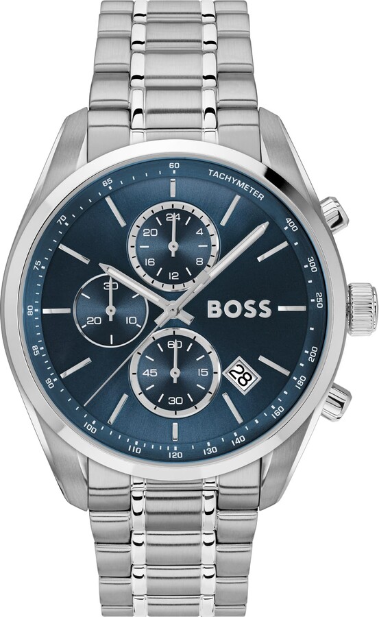 BOSS Men's Grand Prix 44 Chronograph Watch – 44.5mm Case