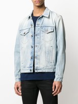 Thumbnail for your product : Alanui Knitted Panel Denim Jacket