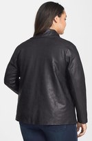 Thumbnail for your product : NYDJ Coated French Terry Drape Front Jacket (Plus Size)