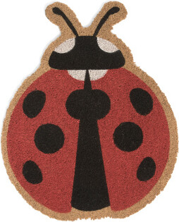 TJMAXX 22X27 Ladybug Shaped Coir Doormat