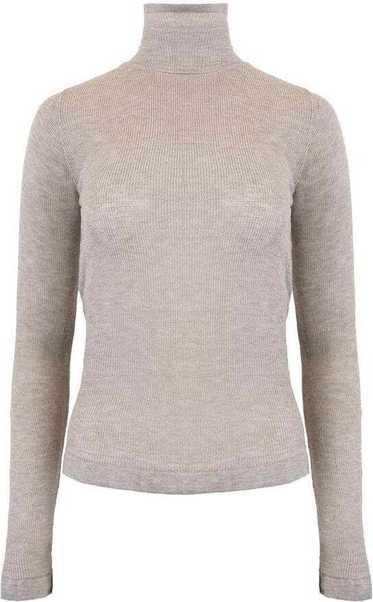 THEO The Label Nomia Sheer Knit Turtleneck