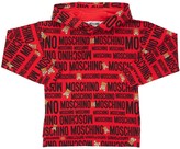 Thumbnail for your product : Moschino All Over Logo Cotton Sweatshirt Hoodie
