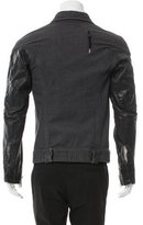 Thumbnail for your product : Boris Bidjan Saberi Tejana Leather-Contrast Jacket
