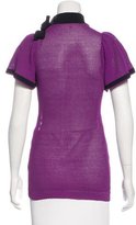 Thumbnail for your product : David Szeto Knit Short Sleeve Top
