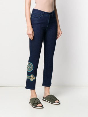 Mr & Mrs Italy Embroidered Skinny Trousers