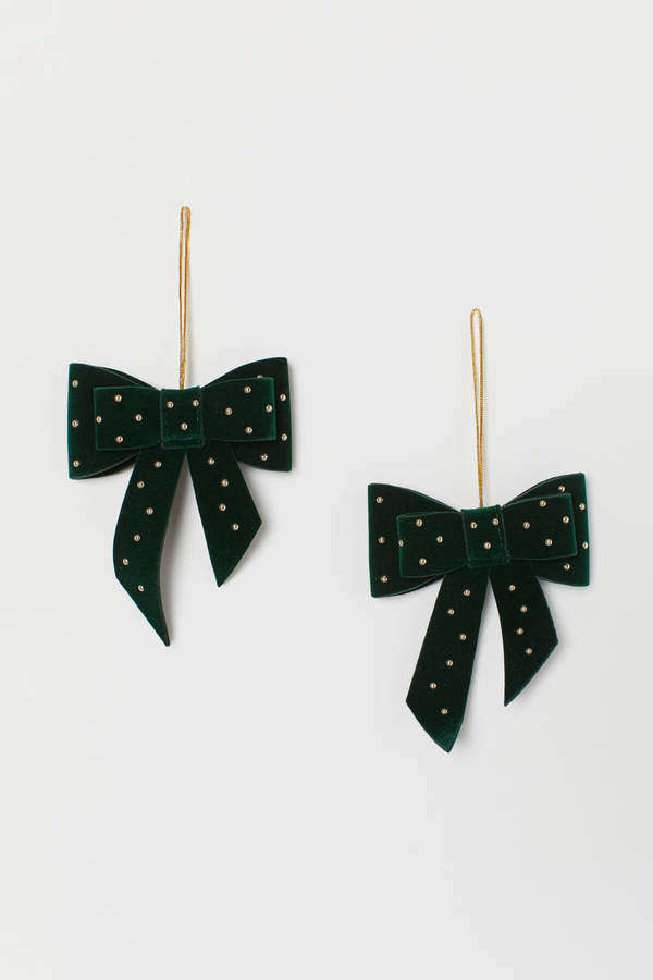 H&M - 2-pack Christmas Ornaments - Green