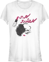 Thumbnail for your product : Disney Junior's Cruella No Rules Fashion Sketch T-Shirt - White - 2X Large