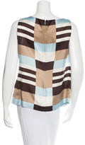 Thumbnail for your product : Tory Burch Silk Colorblock Top