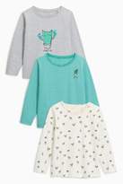Thumbnail for your product : Next Girls Ecru Cactus T-Shirts Three Pack (3mths-6yrs)