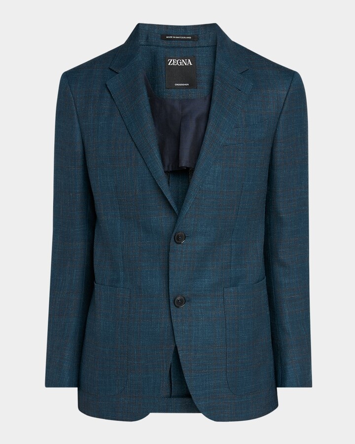 Ermenegildo Zegna Men's Tonal Plaid Sport Coat