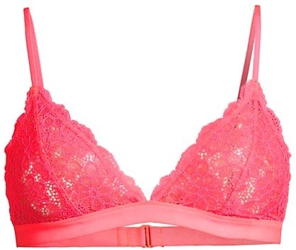 neon lace bra