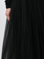 Thumbnail for your product : KHAITE Pleated-Tulle Full Skirt