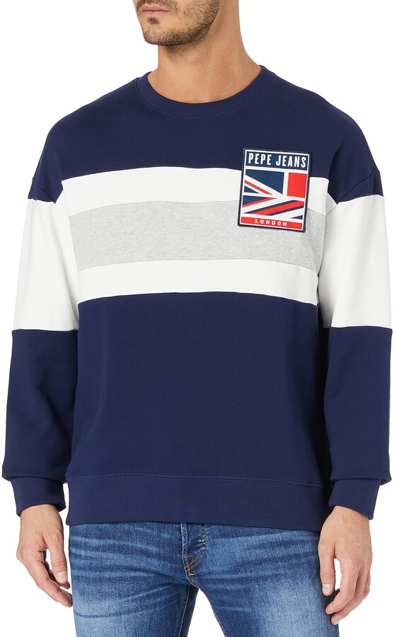 Homme Pepe Jeans Crew Neck Mens Pm581140 Sweat-shirt