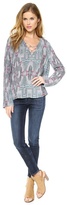 Thumbnail for your product : Twelfth St. By Cynthia Vincent Tie Front Blouse
