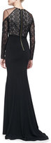 Thumbnail for your product : Nha Khanh Noire Tulle-Shoulder Gown