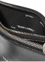 Thumbnail for your product : Off-White Printed Textured-leather Pouch - Black