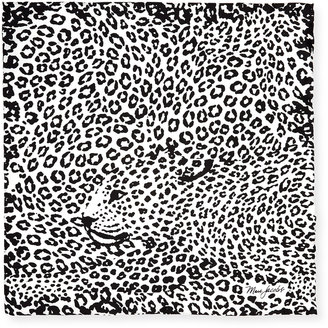 Marc Jacobs Leopard-Print Silk Square Scarf