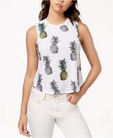 Thumbnail for your product : Rebellious One Juniors' Pineapple Graphic Cropped Tank Top