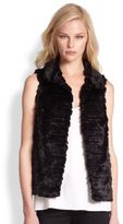 Thumbnail for your product : Milly Kira Sequin Faux Fur Vest