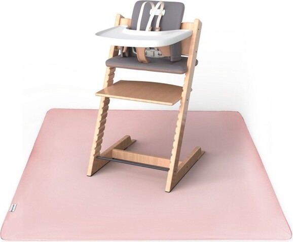 tiny twinkle TinyTwinkleMess-ProofSplatMatsforUnderHighChairsorTableCoverforArtProjectsforBabyandToddler(51"x51",Rose)