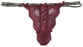 Thumbnail for your product : Wet Seal Lace Up Animal Print Thong