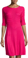 Thumbnail for your product : Eliza J Flare-Skirt Sweaterdress, Pink