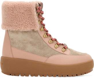 Coach 40mm Tyler Suede & Leather Hiking Boots
