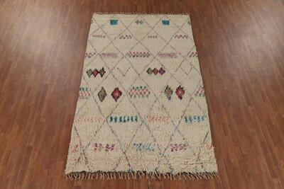 Isabelline Trellis Plush Moroccan Area Rug 6x10